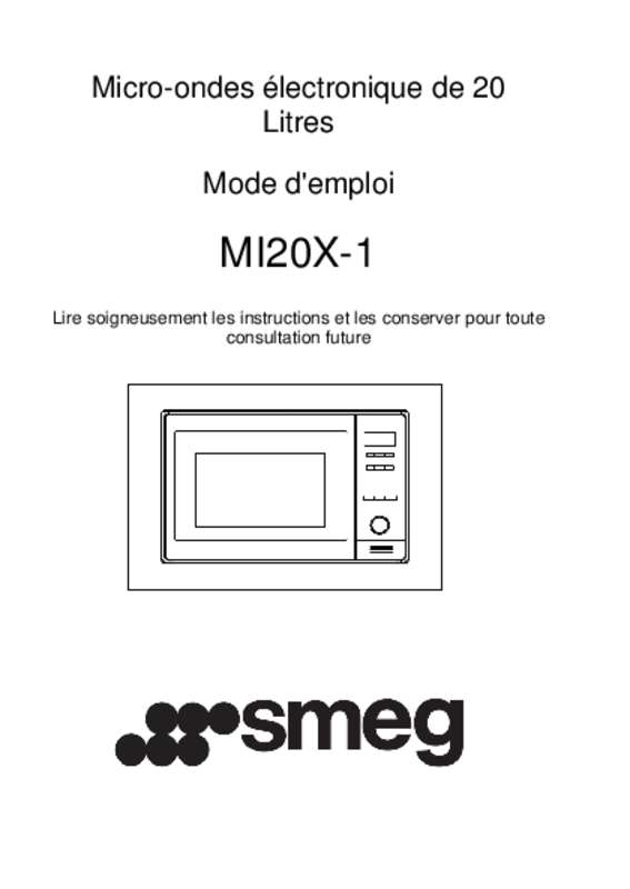 Guide utilisation SMEG MI20X-1 de la marque SMEG