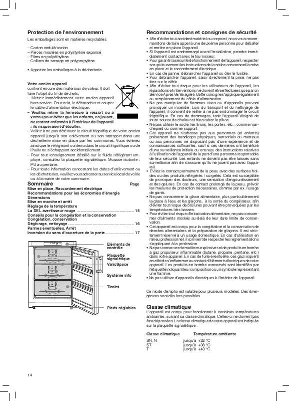 Guide utilisation LIEBHERR G 1221 de la marque LIEBHERR