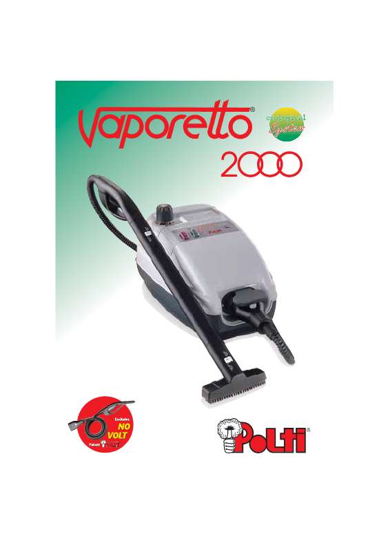 Guide utilisation POLTI VAPORETTO 2000  de la marque POLTI