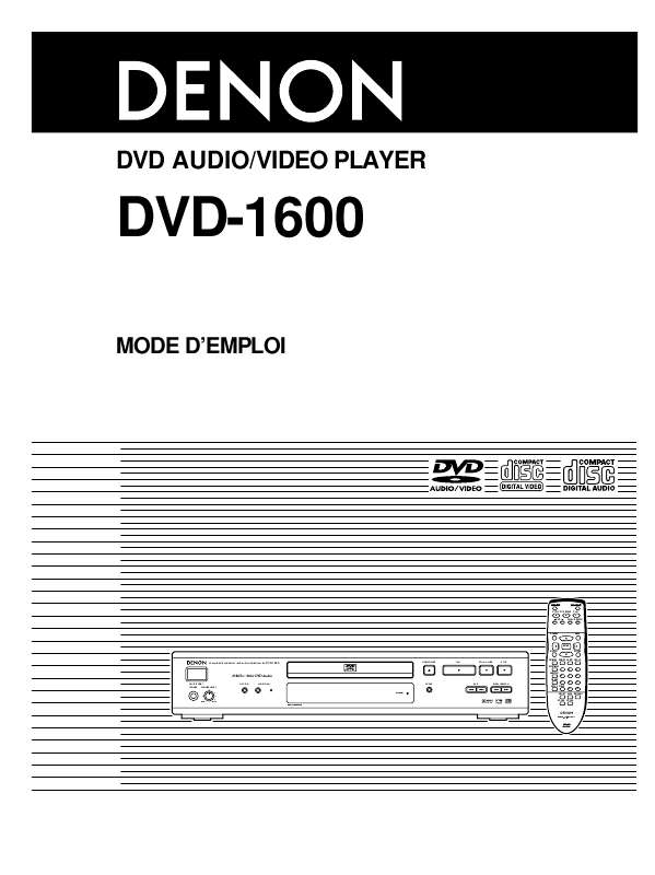 Guide utilisation DENON DVD-1600  de la marque DENON