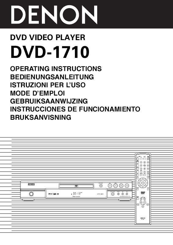 Guide utilisation DENON DVD-1710  de la marque DENON