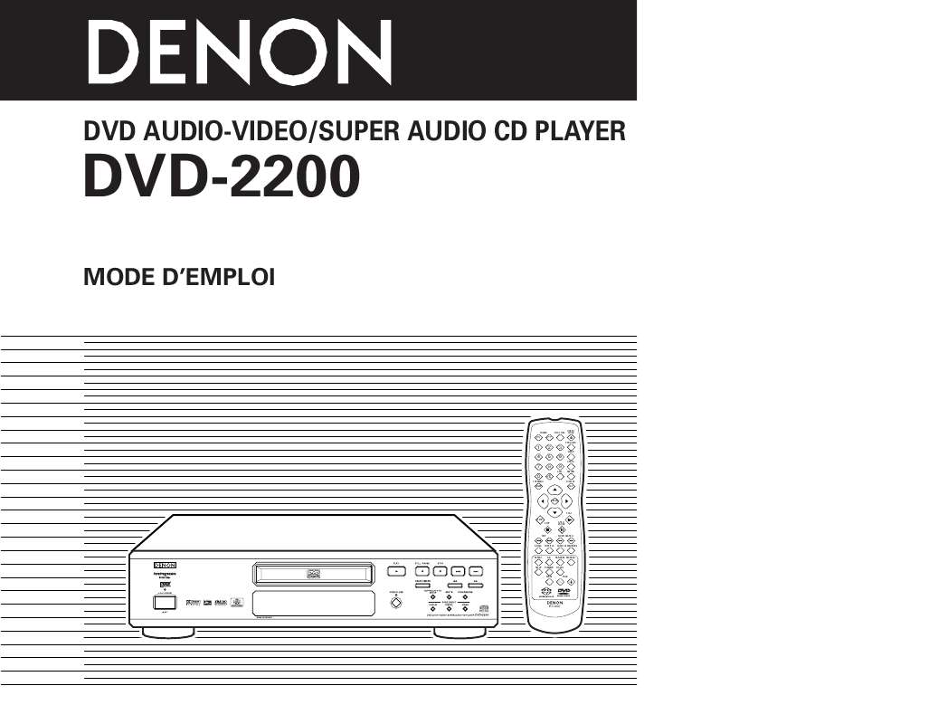 Guide utilisation DENON DVD-2200  de la marque DENON