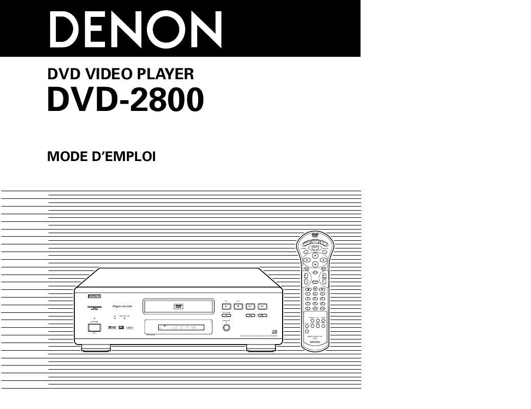 Guide utilisation DENON DVD-2800  de la marque DENON
