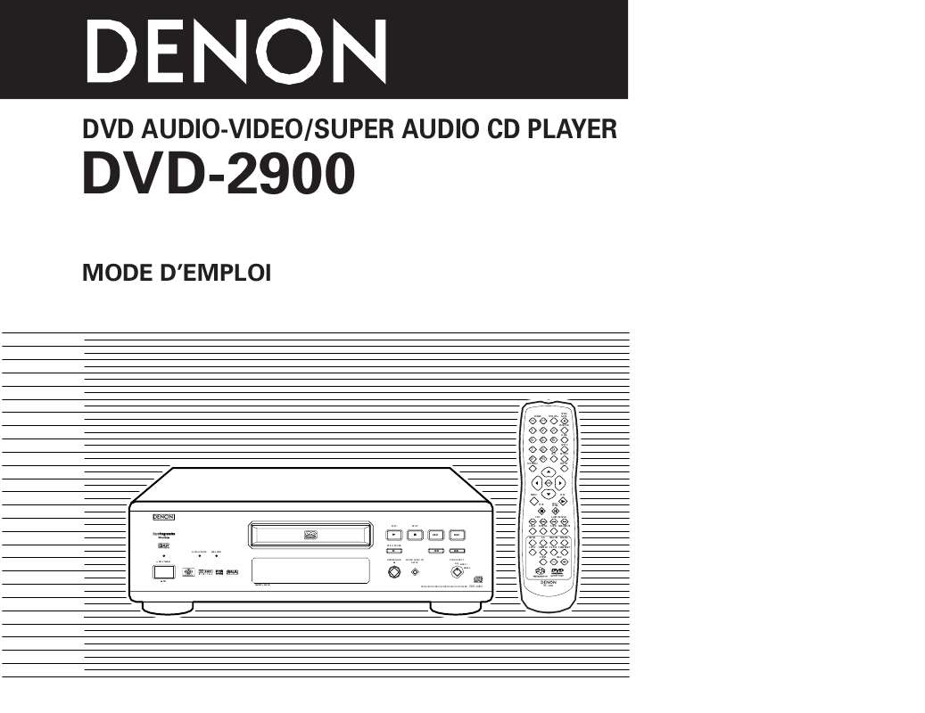 Guide utilisation DENON DVD-2900  de la marque DENON