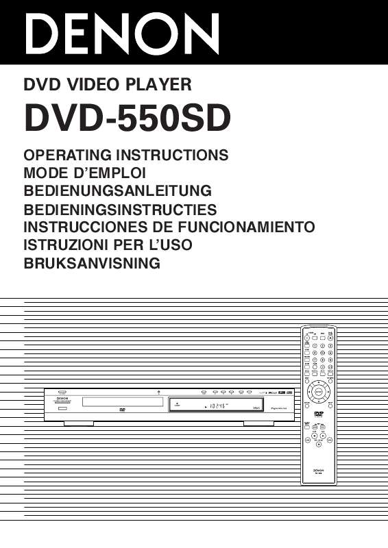 Guide utilisation DENON DVD-550S  de la marque DENON