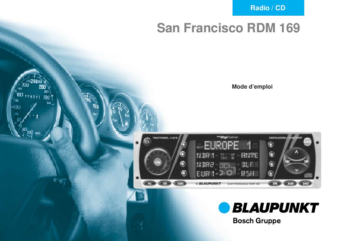 Guide utilisation BLAUPUNKT SAN FRANCISCO RDM 169  de la marque BLAUPUNKT