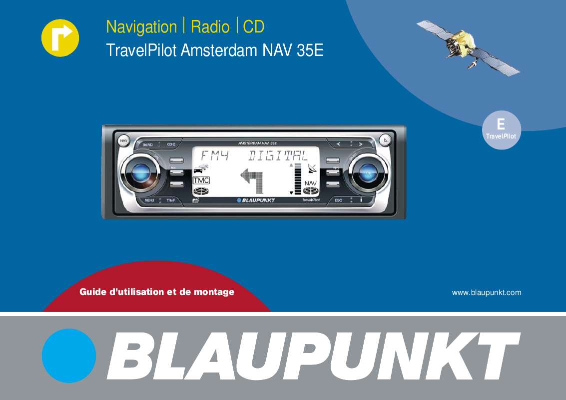 Guide utilisation BLAUPUNKT AMSTERDAM NAV35E RW GG  de la marque BLAUPUNKT