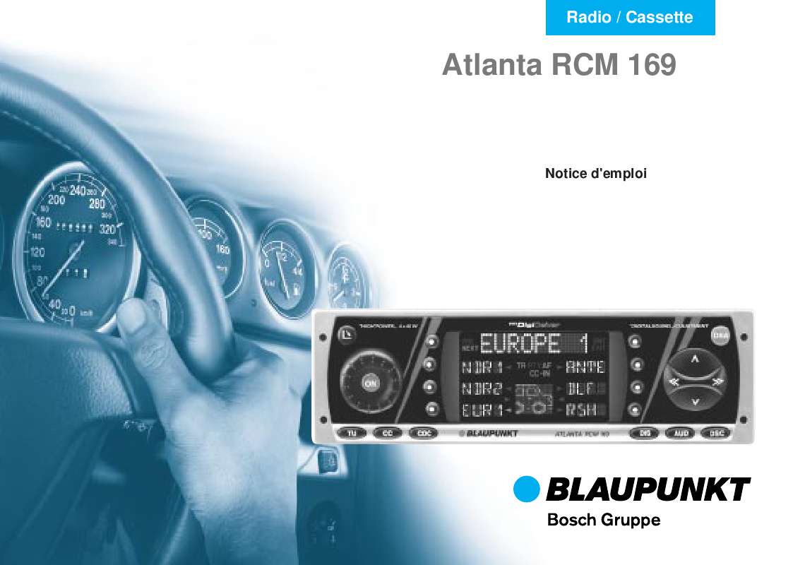 Guide utilisation BLAUPUNKT ATLANTA RCM 169  de la marque BLAUPUNKT