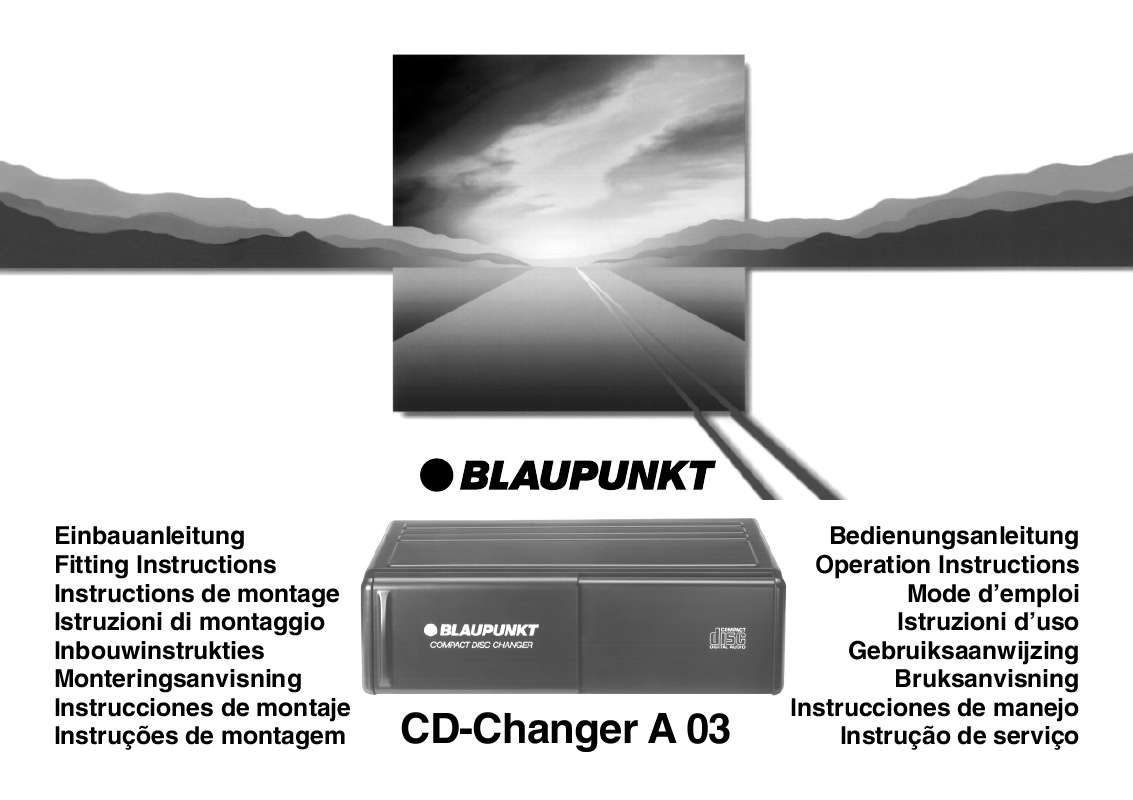 Guide utilisation BLAUPUNKT CDC-A03  de la marque BLAUPUNKT