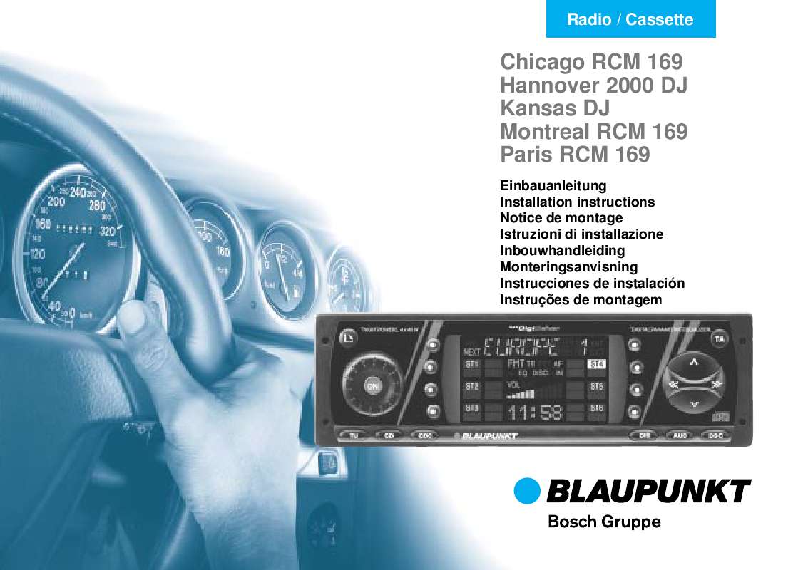 Guide utilisation BLAUPUNKT CHICAGO RCM 169  de la marque BLAUPUNKT