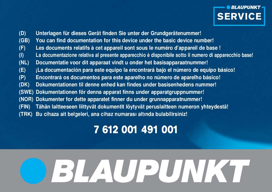 Guide utilisation BLAUPUNKT DX-R4/RNS4 GELB S.DK  de la marque BLAUPUNKT