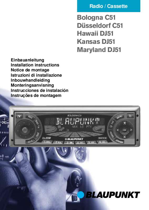 Guide utilisation BLAUPUNKT HAWAII DJ51  de la marque BLAUPUNKT