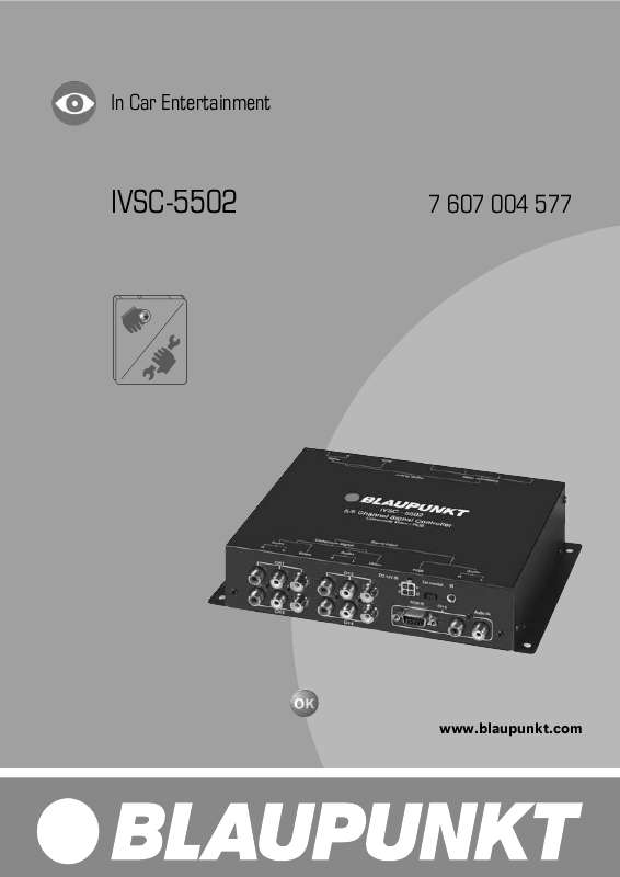 Guide utilisation BLAUPUNKT IVSC-5502 LF  de la marque BLAUPUNKT