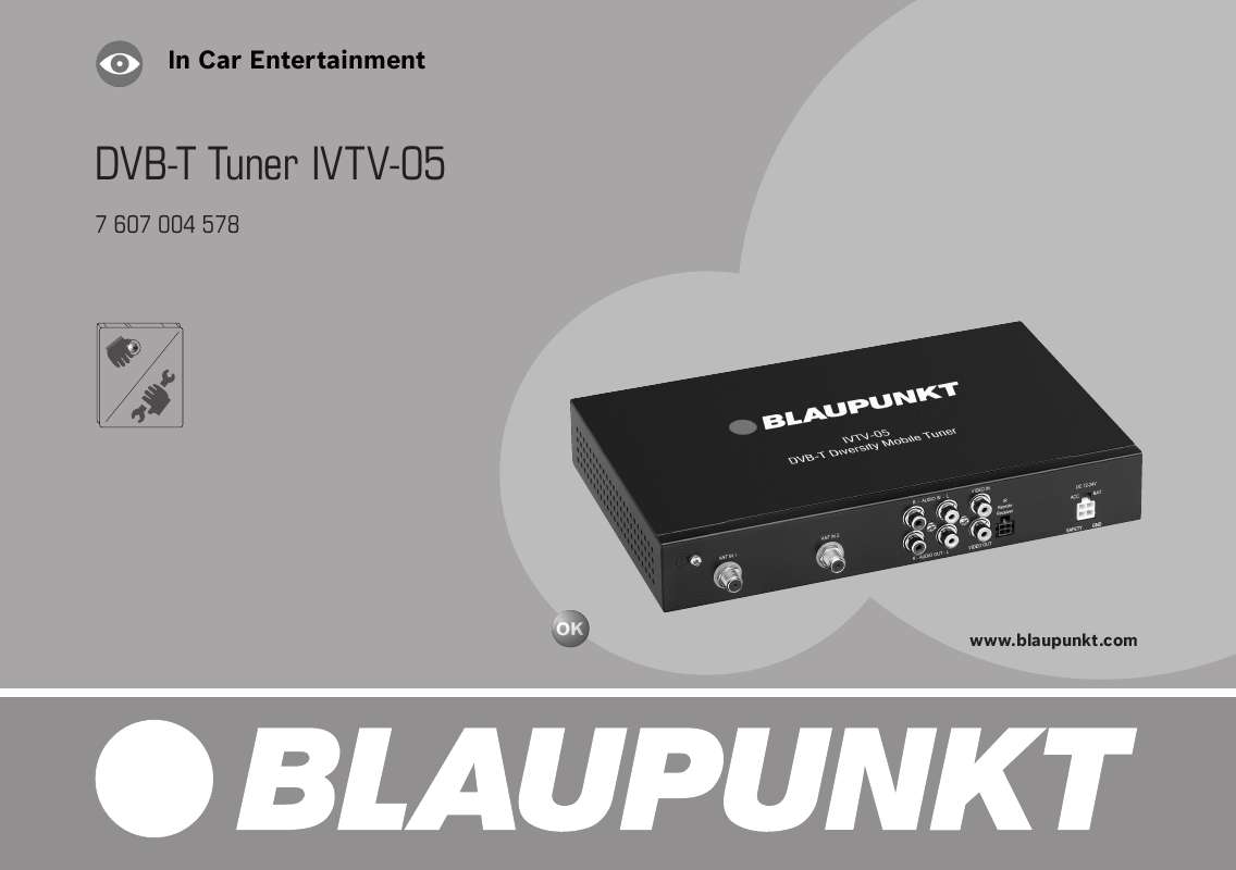 Guide utilisation BLAUPUNKT IVTV-05 LF  de la marque BLAUPUNKT