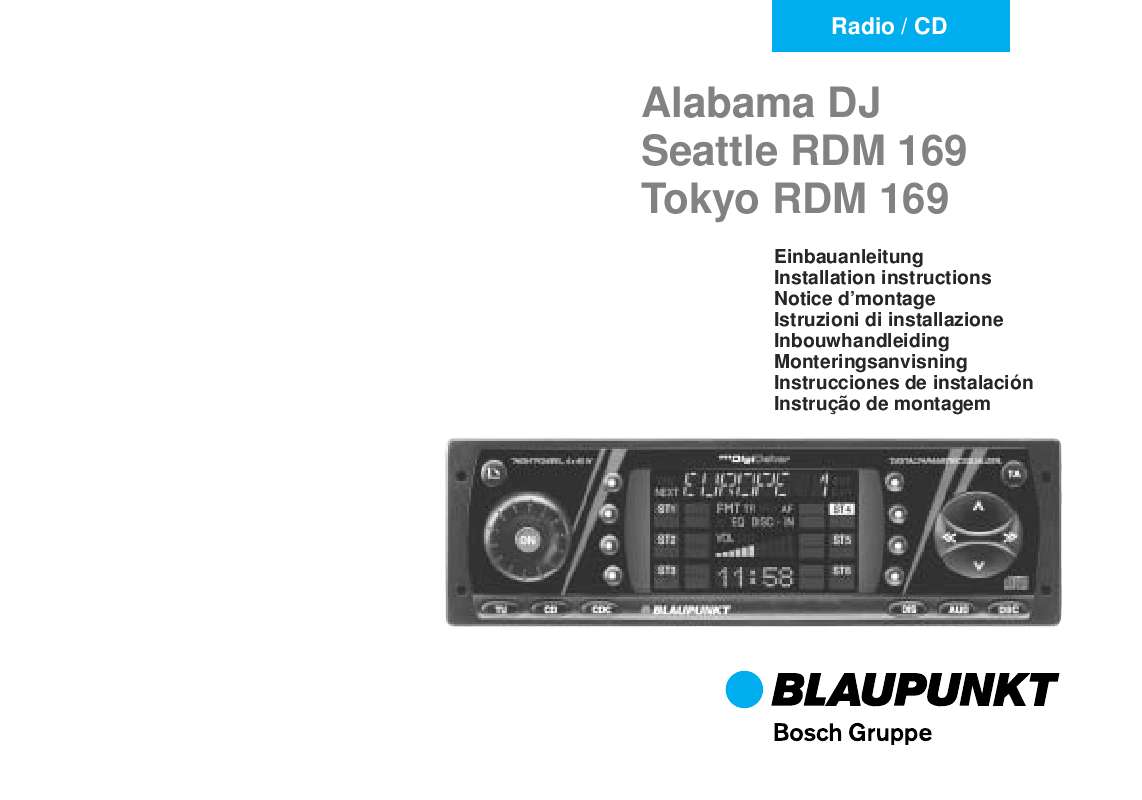 Guide utilisation BLAUPUNKT SEATTLE RDM 169  de la marque BLAUPUNKT