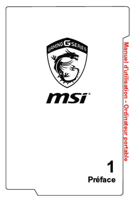 Guide utilisation MSI GP72 6QF  de la marque MSI