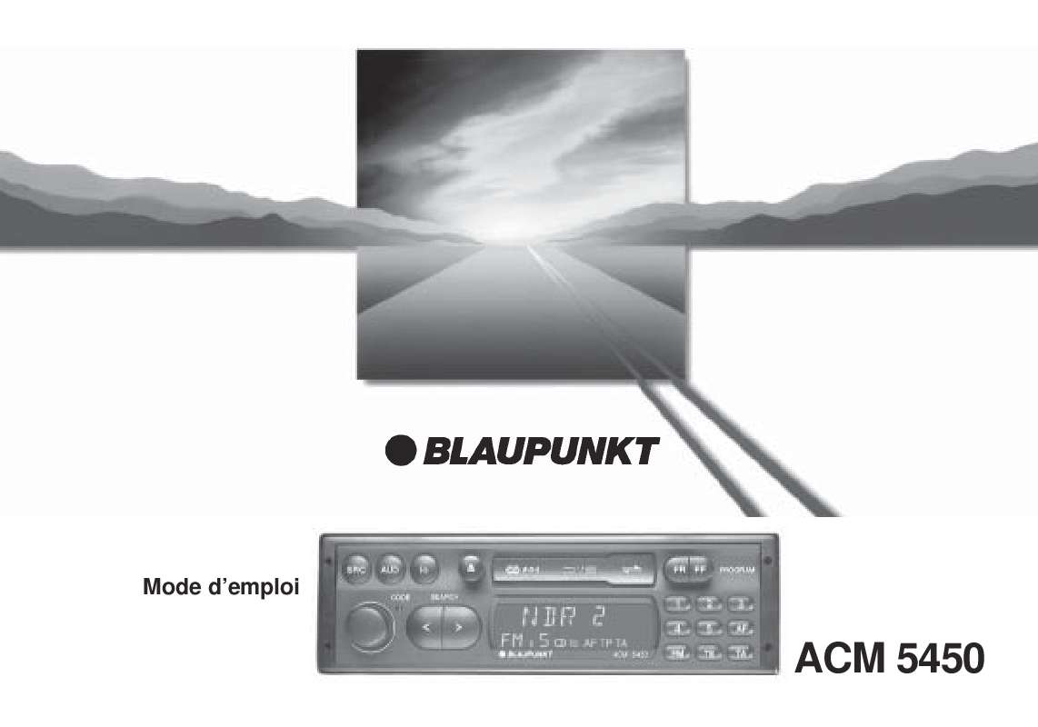 Guide utilisation BLAUPUNKT ACM 5450  de la marque BLAUPUNKT