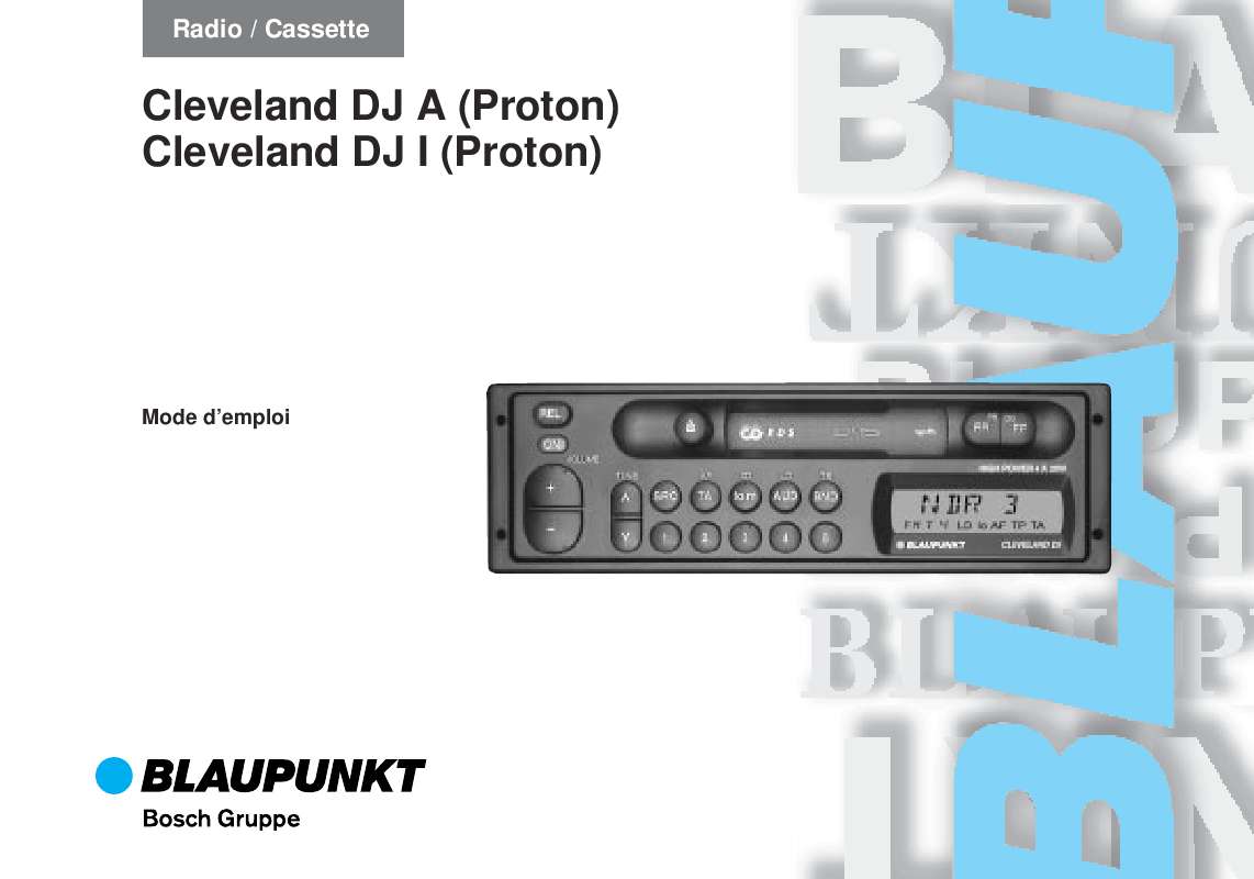 Guide utilisation BLAUPUNKT CLEVELAND DJ  de la marque BLAUPUNKT