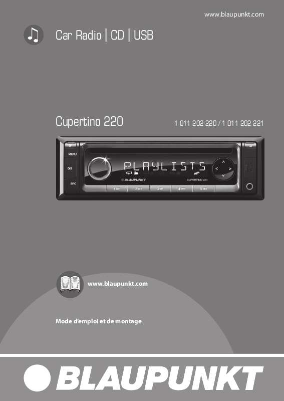 Guide utilisation BLAUPUNKT CUPERTINO 220  de la marque BLAUPUNKT
