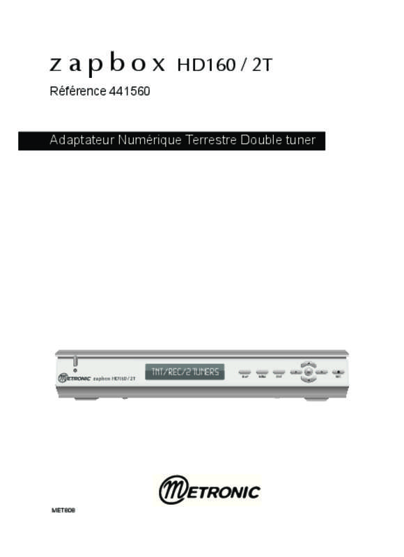 Guide utilisation METRONIC MELICONI STM-160HD  de la marque METRONIC