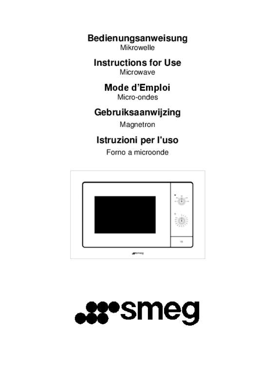 Guide utilisation SMEG FM100 de la marque SMEG