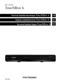 Notice METRONIC TOUCHBOX 6 Décodeur satellite