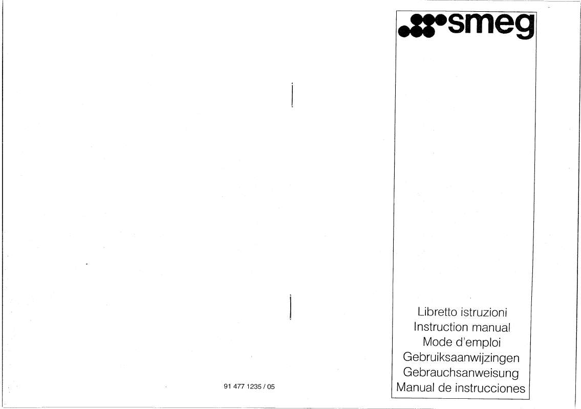 Guide utilisation SMEG KSE89A de la marque SMEG