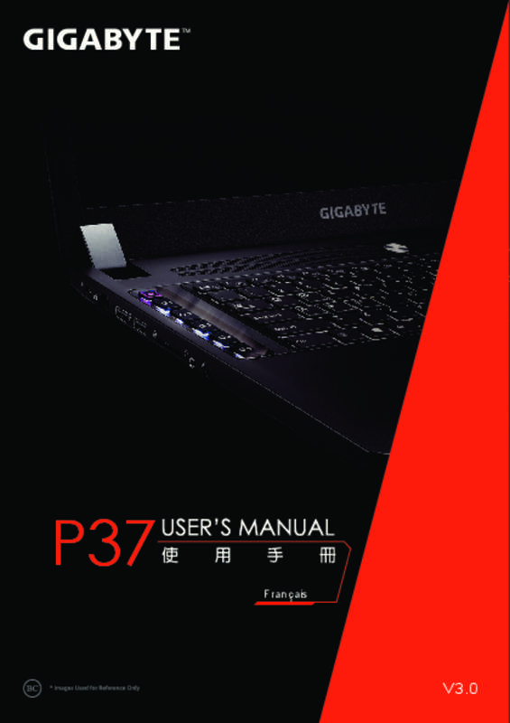 Guide utilisation GIGABYTE P37X V4  de la marque GIGABYTE