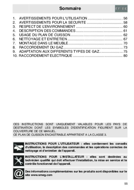 Guide utilisation SMEG PV750SD de la marque SMEG