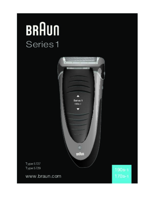 Guide utilisation BRAUN 190 S  de la marque BRAUN