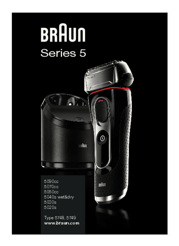 Guide utilisation BRAUN 5020S  de la marque BRAUN