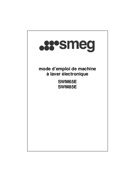 Guide utilisation SMEG SWM65E de la marque SMEG