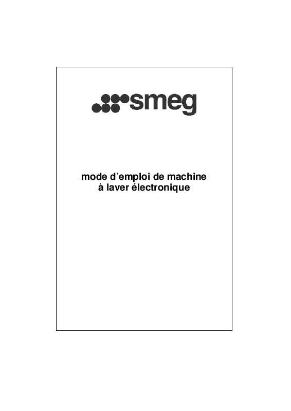 Guide utilisation SMEG SWM840 de la marque SMEG