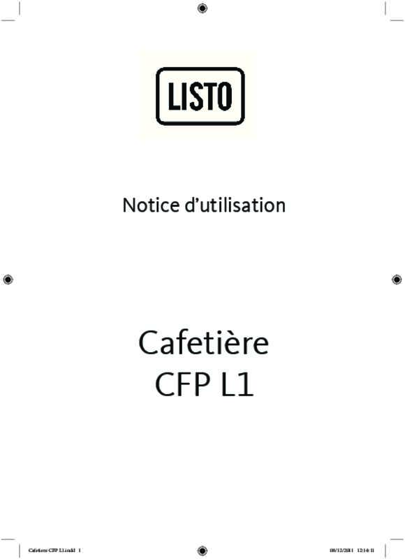 Guide utilisation LISTO CFP de la marque LISTO