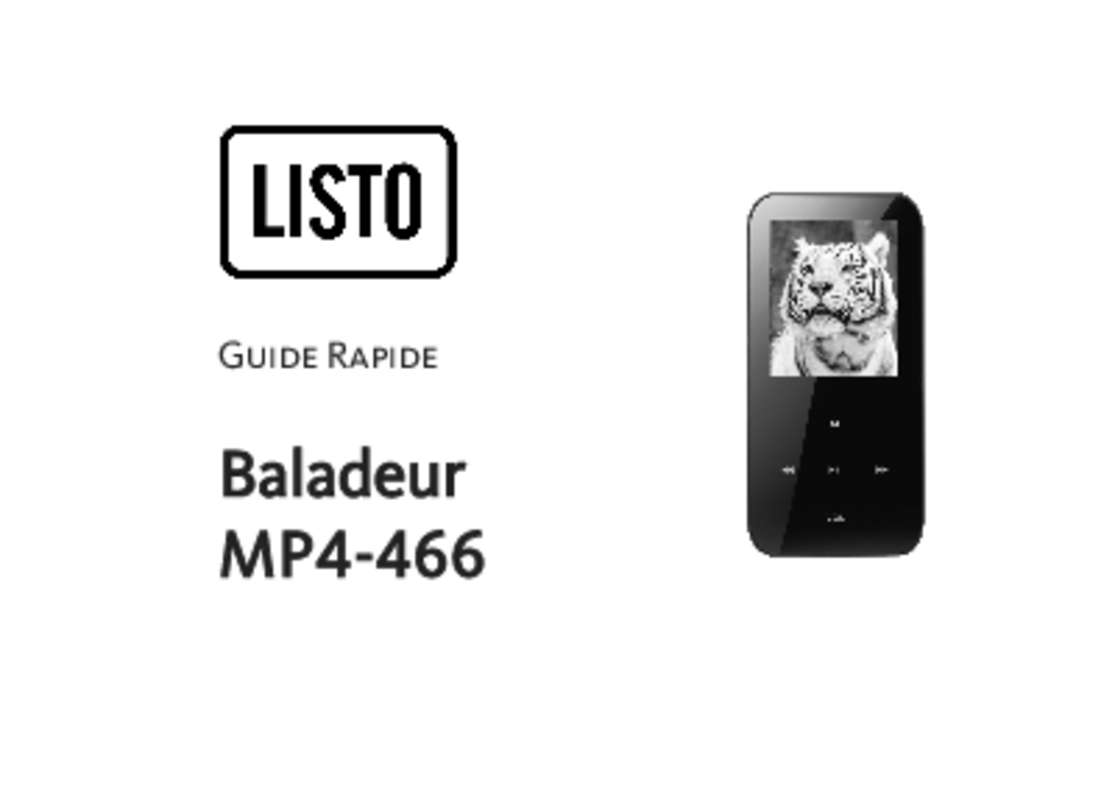 Guide utilisation LISTO MP4-466  de la marque LISTO