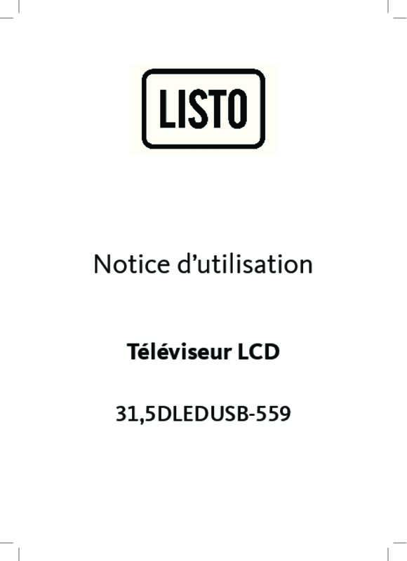 Guide utilisation LISTO DLEDUSB-559  de la marque LISTO