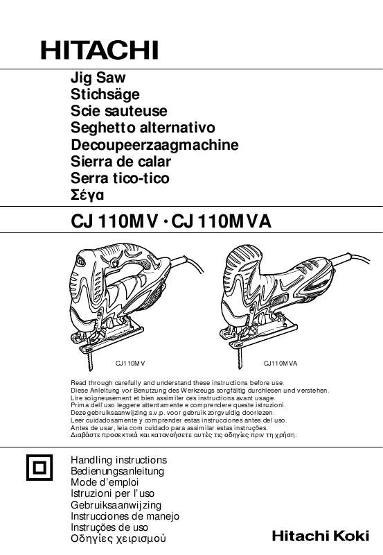 Guide utilisation HITACHI CJ110MVA  de la marque HITACHI