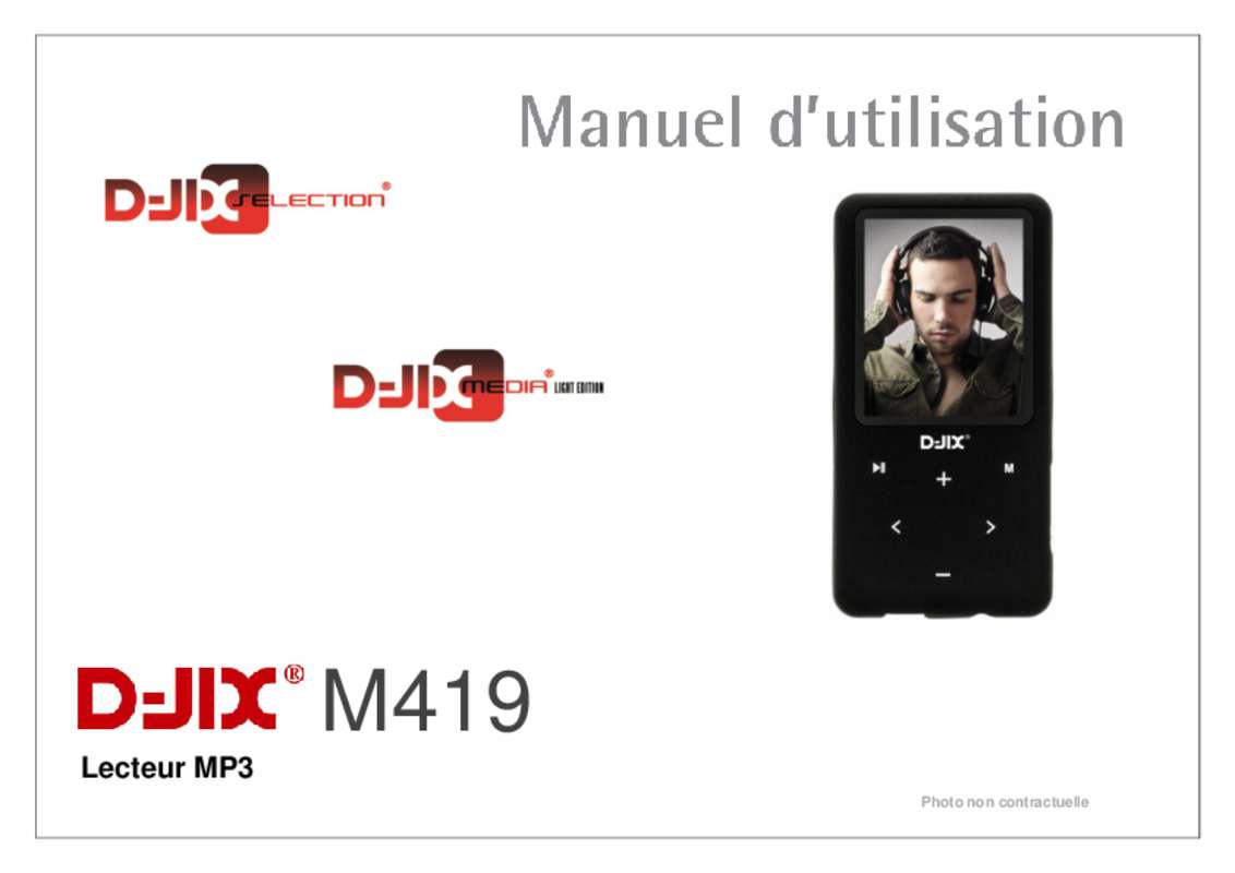 Guide utilisation D-JIX M419  de la marque D-JIX