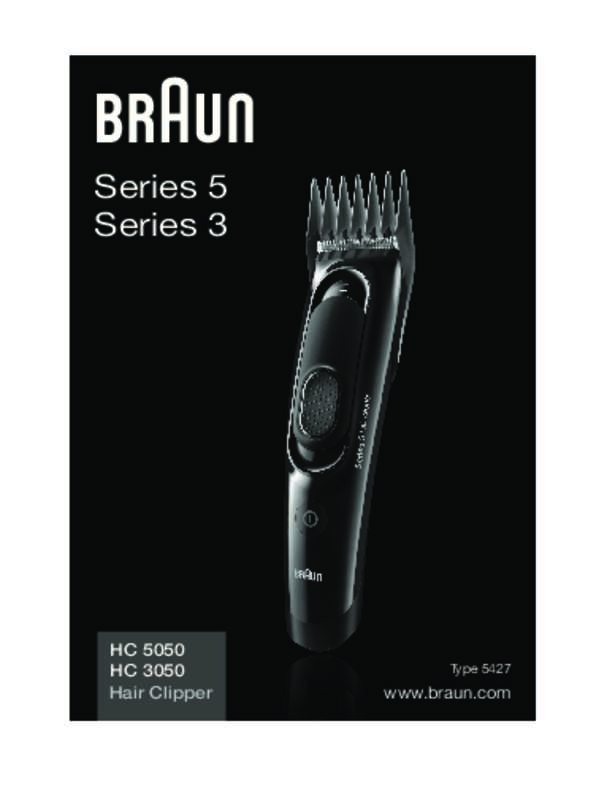 Guide utilisation BRAUN HC3050  de la marque BRAUN