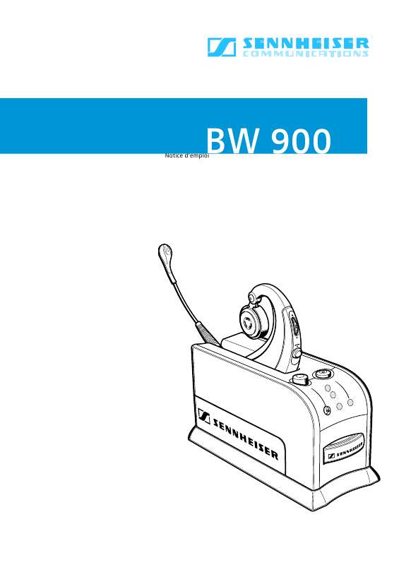Guide utilisation SENNHEISER BW 900  de la marque SENNHEISER
