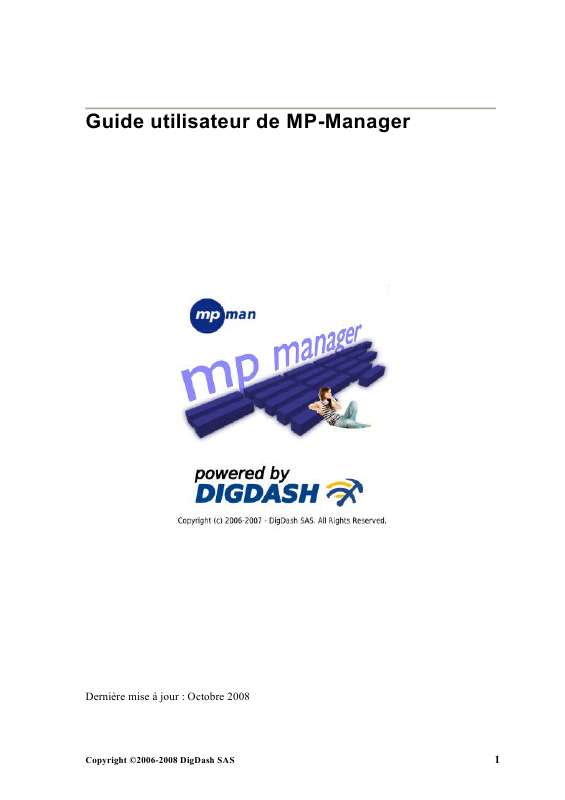 Guide utilisation MPMAN MP MANAGER  de la marque MPMAN