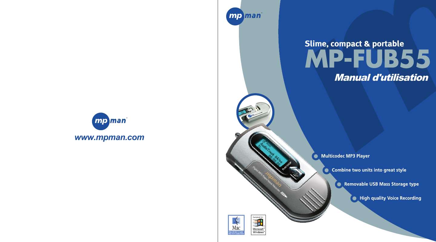 Guide utilisation MPMAN MP-FUB55  de la marque MPMAN