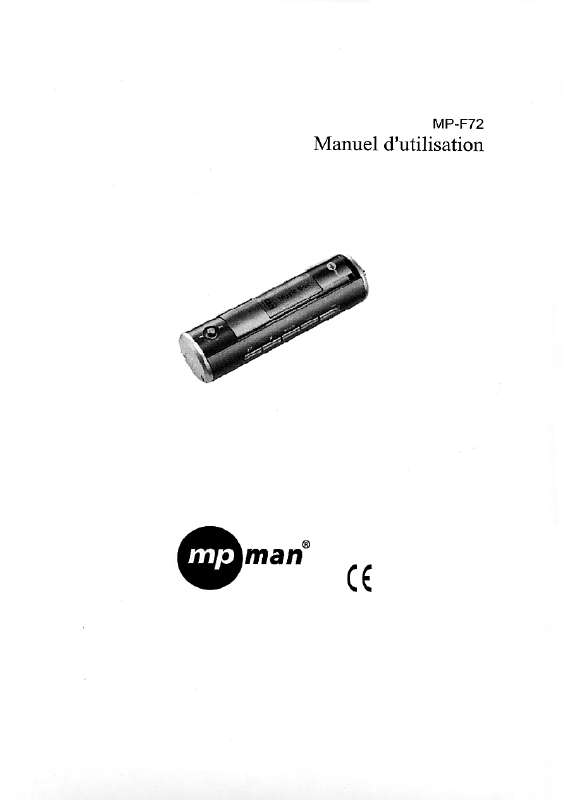 Guide utilisation MPMAN MP-F72  de la marque MPMAN