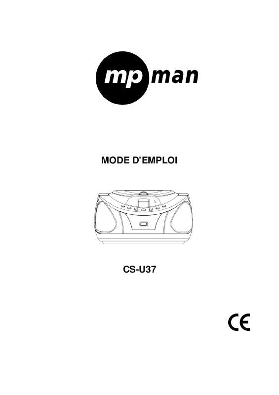 Guide utilisation MPMAN CS-U37  de la marque MPMAN