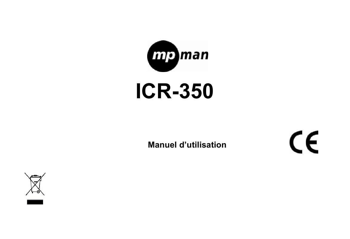 Guide utilisation MPMAN ICR-350  de la marque MPMAN