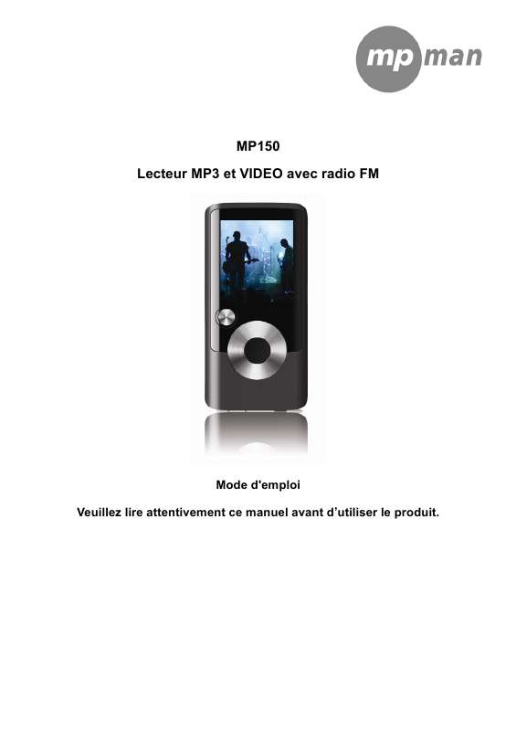 Guide utilisation MPMAN MP150  de la marque MPMAN