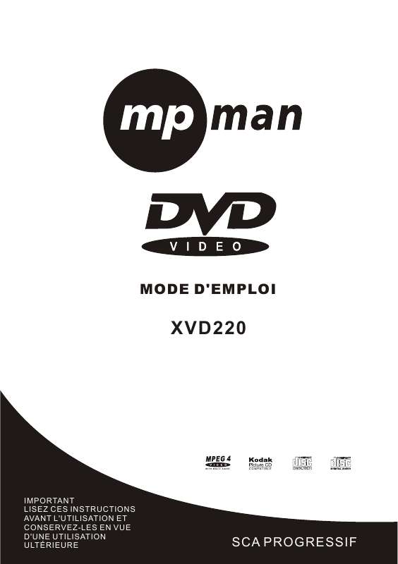 Guide utilisation MPMAN XVD220  de la marque MPMAN