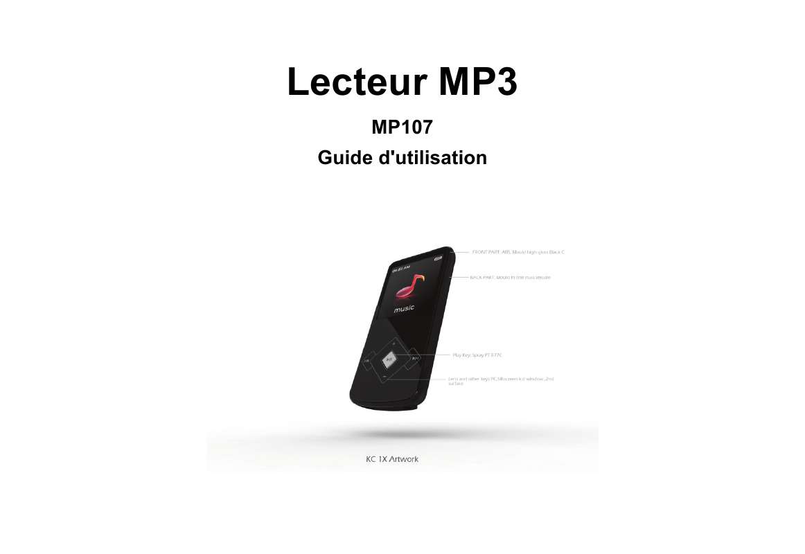 Guide utilisation MPMAN MP107  de la marque MPMAN
