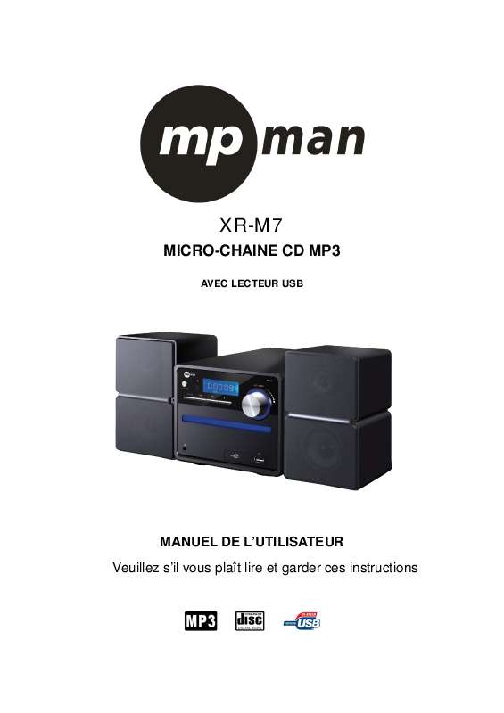 Guide utilisation MPMAN XRM 7  de la marque MPMAN