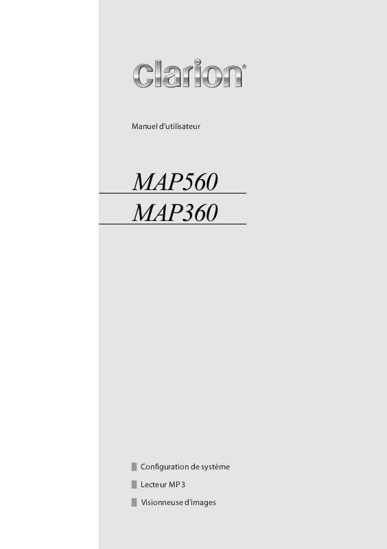 Guide utilisation CLARION MAP560 HARDWARE  de la marque CLARION